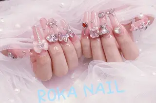 ロング 長さだし専門店 ROKANAILのネイルデザイン