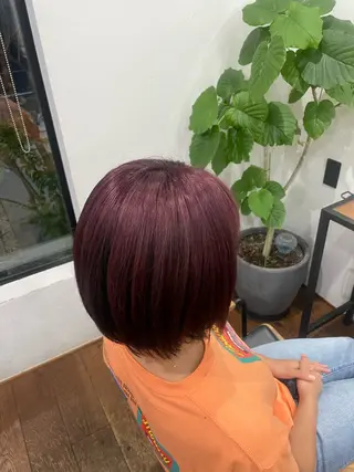 ショート カラー nana by pique所属・石津 瑚々奈のヘアスタイル