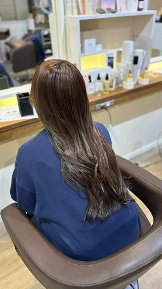 ロング 🎀ハイトーン/ 艶カラー/夕月🎀のヘアスタイル