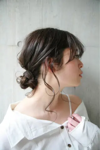 セミロング ヘアアレンジ Toiro武蔵小杉所属・髪質改善/縮毛矯正 平本聖のヘアスタイル