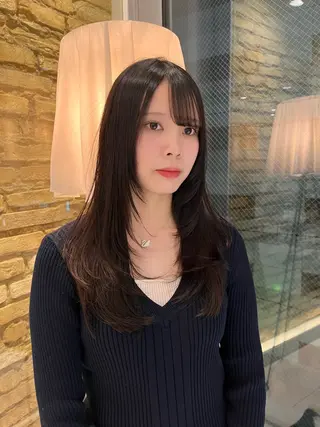 ロング hair make BEHIVE ichibancho AVEDA所属・渡邉  日向子 🌙レイヤー・パーマのヘアスタイル