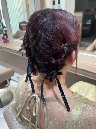 ショート ヘアアレンジ 韓国ヘアメイク🎀/ 縮毛矯正✨山本媛香のヘアスタイル