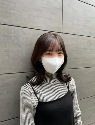 ミディアム カラー knot by belle所属・Hana❁⃘*.ﾟ Jr.stylistのヘアスタイル