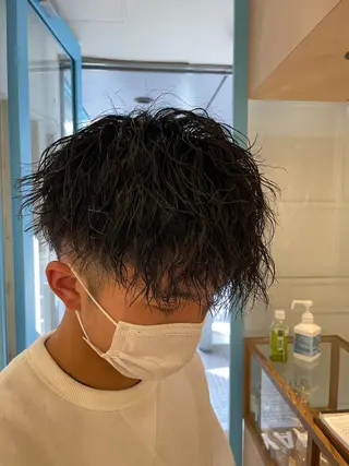 パーマ メンズ 大石 陽菜のヘアスタイル