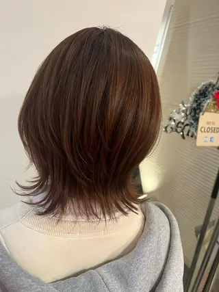 ミディアム カラー ヘアアレンジ APREKO SAYAKAのヘアスタイル