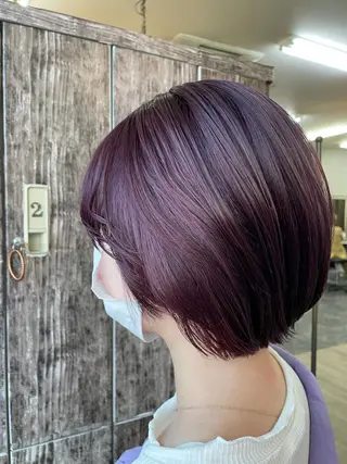 ショート カラー ヘアアレンジ キッズ ネイル N-plants 楓のヘアスタイル