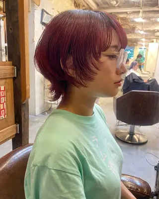 ショート sea's所属・ヒラカホ/矢場町/ ブリーチ/似合わせのヘアスタイル