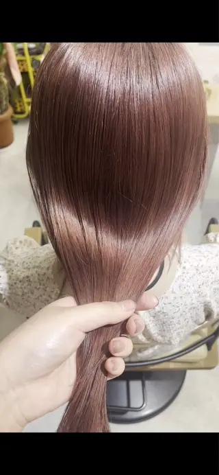 横浜/透明感カラー 🌈縮毛矯正/ハヤトのヘアスタイル