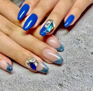 ロング カラー ネイル beauty salon ma'am所属・chihiro 小路ネイルのネイルデザイン