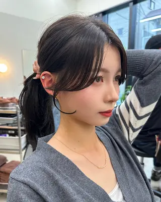 ロング カラー SALOWIN原宿AROA店所属・顔まわり神カット✂︎ 齋藤雄大【表参道】のヘアスタイル