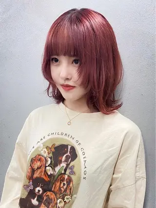 ミディアム カラー 柏 デザインカラー/ レイヤー🐣シオリのヘアスタイル