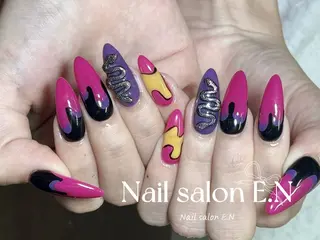 ネイル E.N🦋 長さ出し/持ち込みのネイルデザイン