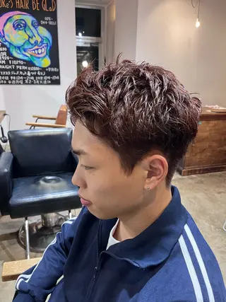 ショート カラー メンズ 戸井 悠斗のヘアスタイル