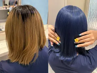 ショート カラー ハイトーンカラー/ 青髪/💙みずき💙のヘアスタイル