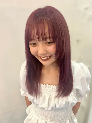 ロング 小谷 梨奈のヘアスタイル
