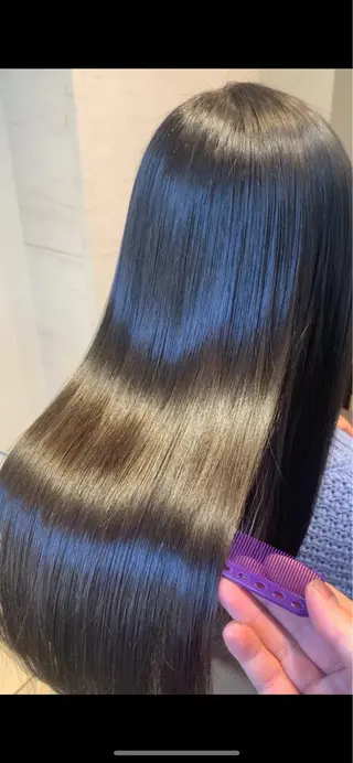 ロング カラー 乾かすだけでまとまる /髪質改善西村涼太のヘアスタイル