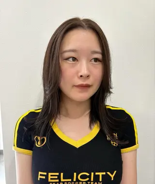 セミロング カラー ヘアアレンジ 💝似合わせカット& カラーＵｒｕｎａ💝のヘアスタイル