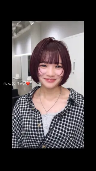 カラー GiseL /さあや/ハイトーンのヘアスタイル