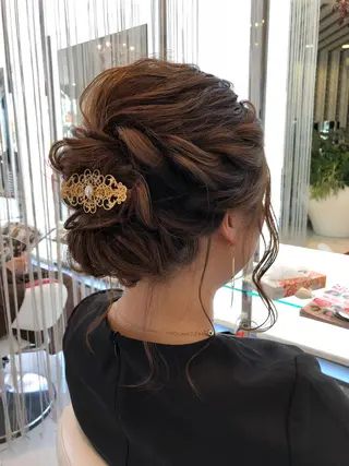 ミディアム ヘアアレンジ U&i所属・大塚 貴之のヘアスタイル