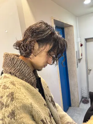 ミディアム パーマ メンズ 💈メンズカット/メ ンズパーマ/Yutoのヘアスタイル