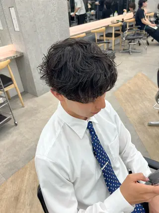 パーマ メンズ 🌀toa/波巻き✨ /メンズパーマ／栄のヘアスタイル