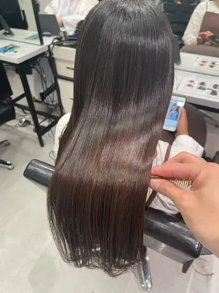 セミロング Hikaru艶カラー /メンズカットのヘアスタイル