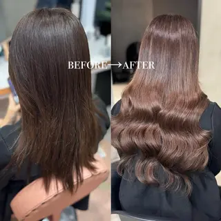 ロング 大阪 梅田/ ハイトーン/エクステのヘアスタイル