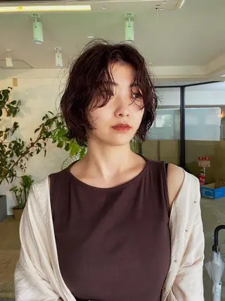 ショート カラー パーマ GATTACA所属・KEI gattacaのヘアスタイル