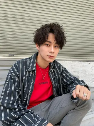 ショート パーマ メンズ Men's Eir Kodamaのヘアスタイル