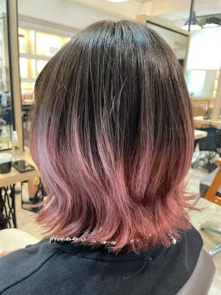 ミディアム カラー 柏/春日竜次 /髪質改善縮毛矯正のヘアスタイル