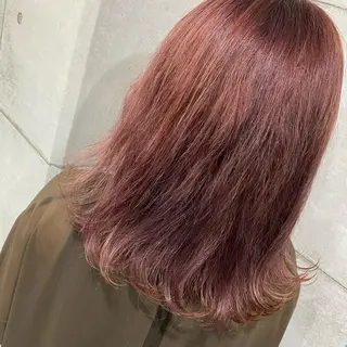 セミロング 艶カラー💎 髪質改善🎈アトワのヘアスタイル