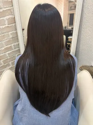 ロング 木津奈保子💚 ✨艶髪のヘアスタイル