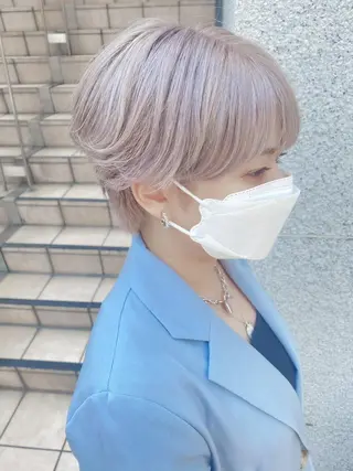 ショート カラー 💗💗韓国レイヤー yu-ki💗💗のヘアスタイル