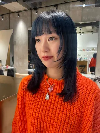 ミディアム カラー 美髪矯正/ハイトーン 🪸🩰ヒナコのヘアスタイル