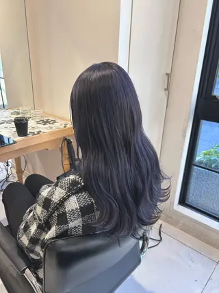 カラー miko🪽地毛風/ ハイトーン/レイヤーのヘアスタイル