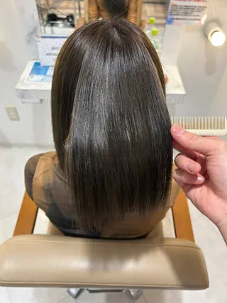 ショート パーマ ヘアーメイクウィル野田阪神店所属・Yuu/髪質改善 デザインカラーのヘアスタイル
