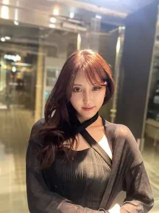 ミディアム レイヤーカット/ 堀匠吾のヘアスタイル