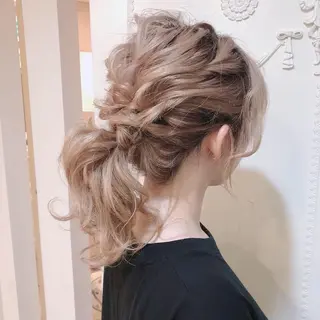 セミロング ヘアアレンジ ✨韓国風カット/艶髪 カラー✨yumeのヘアスタイル
