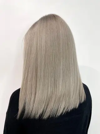 セミロング カラー ヘアアレンジ メンズ ⭐️柏木皇気ブリーチ ムラ修正/他店直しのヘアスタイル