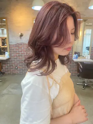 ミディアム カラー Tocolaso松戸店所属・いさく ひでみつのヘアスタイル