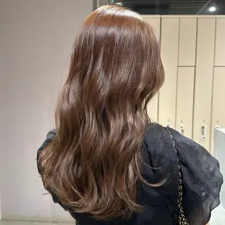 セミロング Un ami omotesando 【アンアミ　オモテサンドウ】所属・RIKO/暖色カラー /縮毛矯正/ミニボブのヘアスタイル