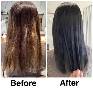 セミロング カラー 美容歴20年美髪特化 SerA代表森のヘアスタイル