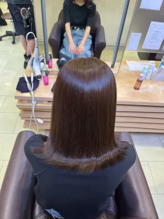 ミディアム カラー waka❤️✨ レイヤーボブ/ネイルのヘアスタイル