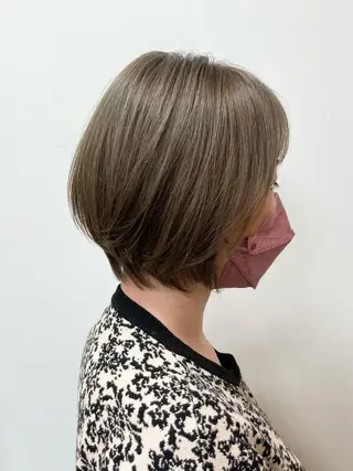 ショート 【白髪ぼかし】 愛甲竜佑のヘアスタイル