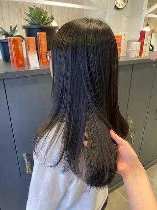 ロング パーマ 柴田 枝利子のヘアスタイル