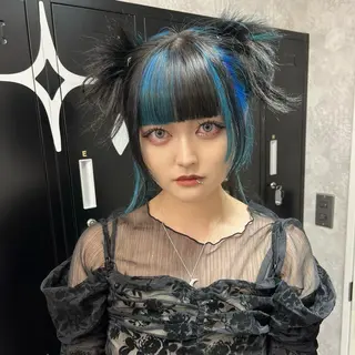 ヘアアレンジ 𝐠𝐢𝐫𝐥𝐲 𝐦𝐨𝐝𝐞🖤のヘアスタイル