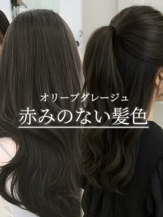 セミロング 失敗しない顔まわり× 小顔補正レイヤー難波のヘアスタイル
