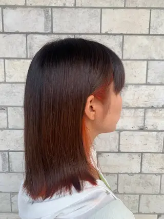 ミディアム カラー 村松 美月のヘアスタイル