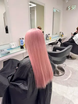 ロング カラー ヘアアレンジ 透け上品ハイトーン 職人ゆうと🤍のヘアスタイル