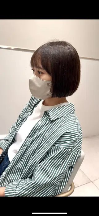 ショート くびれショート/パー マ/🐬永井瑠栞🐬のヘアスタイル